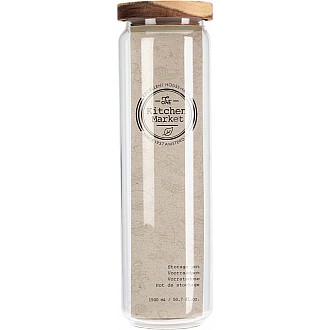 JK Home Décor - Βάζο Αποθήκευσης Γυαλί 1500ml 9x30cm