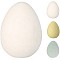 JK Home Décor - Αυγό Flocked από Φελιζόλ 10.5x14.5cm 3Σχδ
