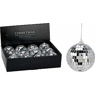 JK Home Décor - Μπάλα Disco Ασημί 8cm