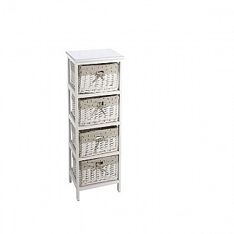 JΚ Home Décor - Ραφιέρα Ξύλινη 4-Επιπέδων 32x26x80cm