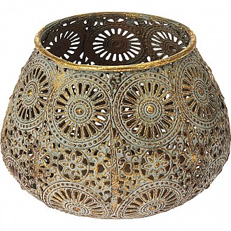 JΚ Home Décor - Κηροπήγιο Μεταλλικό Antique 13x9.5cm