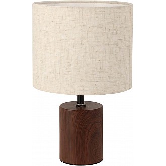 JK Home Décor - Επιτραπέζιο Φωτιστικό από Μέταλλο Καφέ 18x30cm