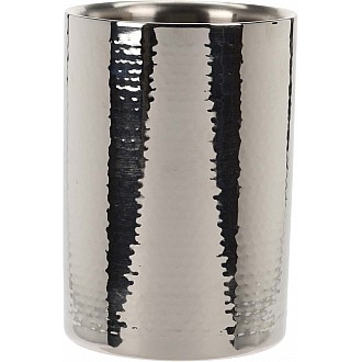 JK Home Décor - Σαμπανιέρα Κρασιού από Ατσάλι Ασημί 12x17cm